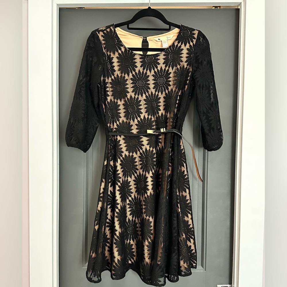 Black lace dress